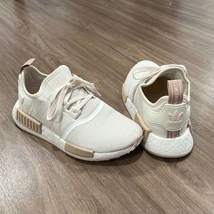 Adidas NMD Sneakers - Taupe/Beige/Pink/White - Size 7US